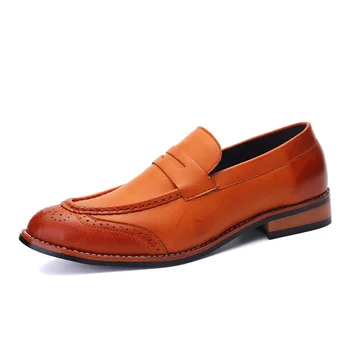 Classic Style Vintage Small Pointed Toe Men Leather Shoes New Summer Fashion Bullock Carved Slip On Male Brogue Shoes
Classic Style Vintage Small Pointed Toe Men Leather Shoes New Summer Fashion Bullock Carved Slip On Male Brogue Shoes
