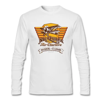 Teenage Slim Homme T Shirts Creator McQuack Air Charters Shirt with Airplane man Hot Selling Long Sleeve Costumes
Teenage Slim Homme T Shirts Creator McQuack Air Charters Shirt with Airplane man Hot Selling Long Sleeve Costumes