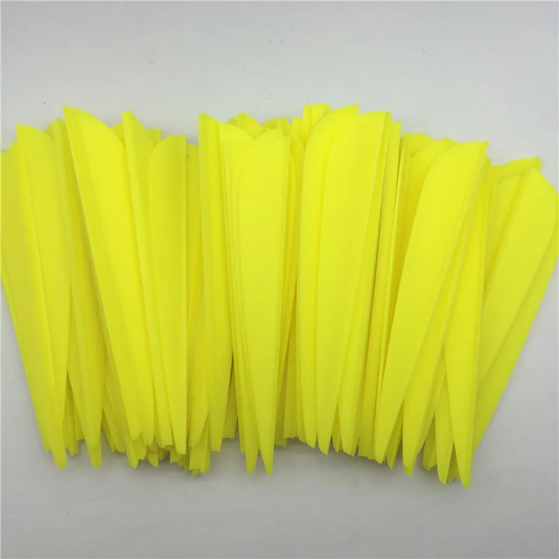 Фото 500PCS 3 inch Yellow Water Drop TPU Plastic Vane Feather Fletch Arrows Archery For Yourself Hunting And Shooting Outdoors |