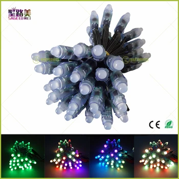 100pcs12mm Waterproof IP68 Led Module String Super bright LED Pixel Light Digital Full Color DC5V/DC12V Black wire WS2811 IC RGB
100pcs12mm Waterproof IP68 Led Module String Super bright LED Pixel Light Digital Full Color DC5V/DC12V Black wire WS2811 IC RGB