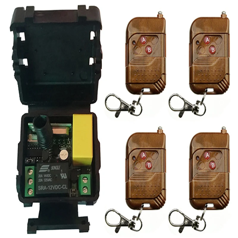 AC 220V 1CH 10A Relay Receiver Transmitter Light Lamp LED Remote Control Switch Power Wireless ON OFF Key Switch Lock Unlock
AC 220V 1CH 10A Relay Receiver Transmitter Light Lamp LED Remote Control Switch Power Wireless ON OFF Key Switch Lock Unlock