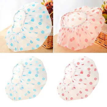 Random Color Women Waterproof Elastic Plastic Shower Bathing Cap Recyclable lace elastic Shower Caps
Random Color Women Waterproof Elastic Plastic Shower Bathing Cap Recyclable lace elastic Shower Caps