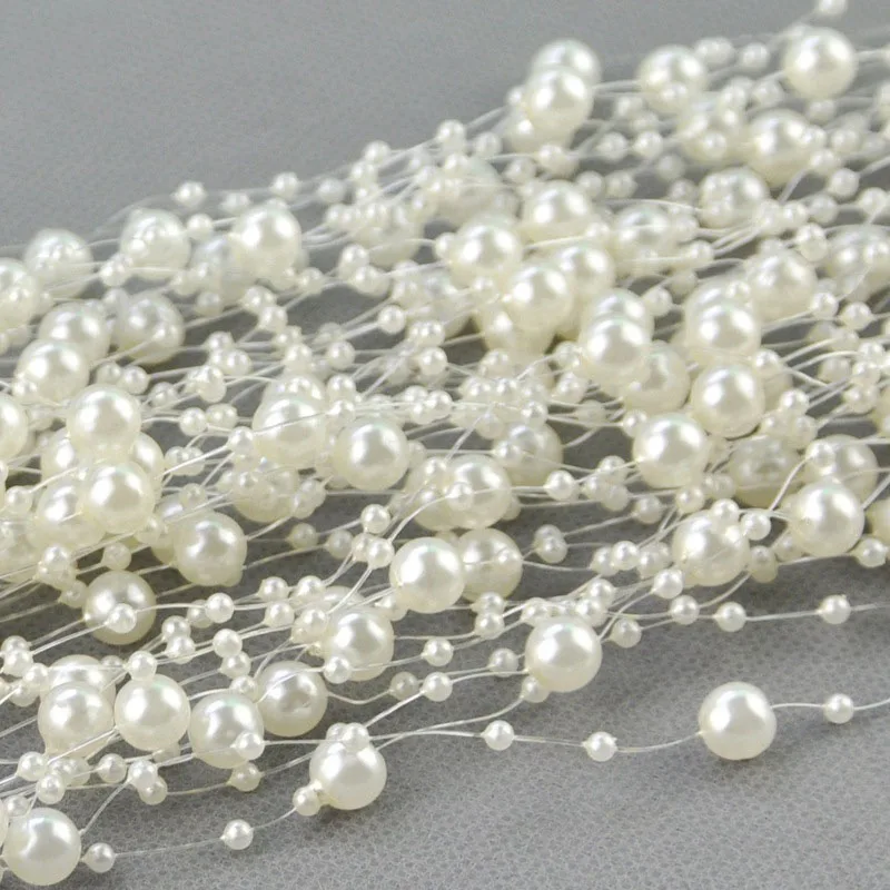5 Meters Fishing Line Artificial Pearls Beads Chain Garland Flowers DIY Wedding Party House Decoration
5 Meters Fishing Line Artificial Pearls Beads Chain Garland Flowers DIY Wedding Party House Decoration