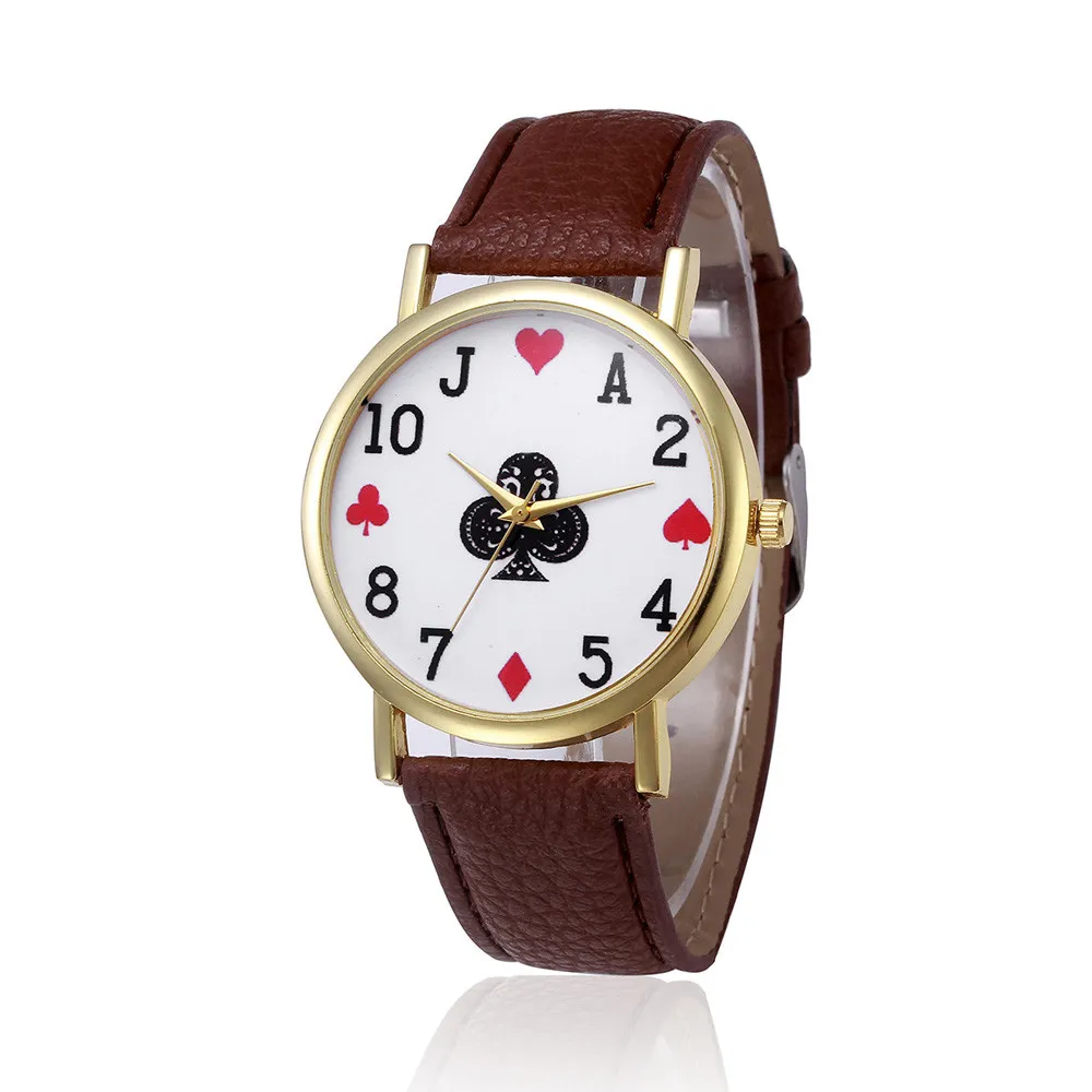 Ultra Low Price Woman Watches Poker Plum Blossom Pattern Wood Grain Analog Leather Watchband Quartz Wrist Watch Reloj Mujer &Ff
Ultra Low Price Woman Watches Poker Plum Blossom Pattern Wood Grain Analog Leather Watchband Quartz Wrist Watch Reloj Mujer &Ff