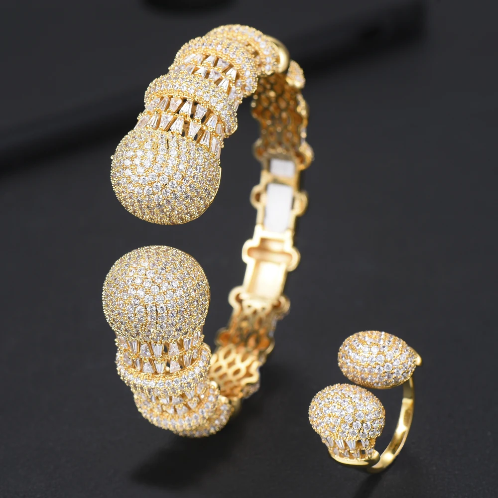 dubai Indian New Design Fashion Luxury Shiny Full CZ Bridal Bracelet Resizable Ring Wedding Engagement Prom Party Jewelry Sets
dubai Indian New Design Fashion Luxury Shiny Full CZ Bridal Bracelet Resizable Ring Wedding Engagement Prom Party Jewelry Sets