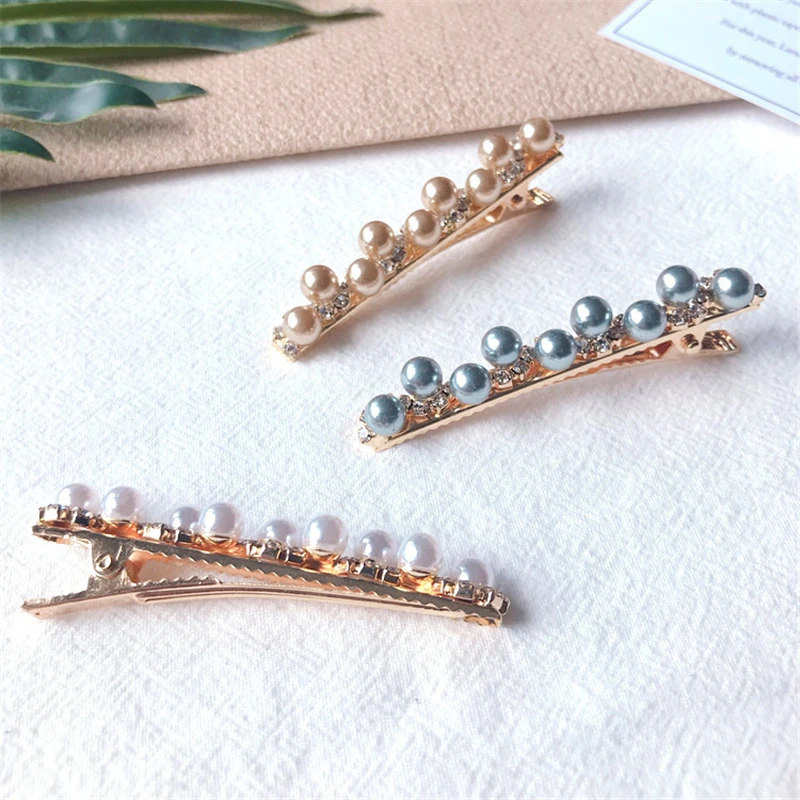 Korea Fashion White Coffee Imitiation Pearl Hair Clips for Women Handmade Braided Metal Gold Color For Women Duckbill Clip
Korea Fashion White Coffee Imitiation Pearl Hair Clips for Women Handmade Braided Metal Gold Color For Women Duckbill Clip
