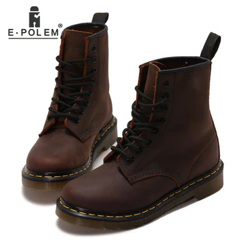 New Arrive Brown Genuine Leather Martin Boots Unisex Genuine Leather Short boots Ankle Motorcycle Martin Boots Tide Women Shoes 
New Arrive Brown Genuine Leather Martin Boots Unisex Genuine Leather Short boots Ankle Motorcycle Martin Boots Tide Women Shoes