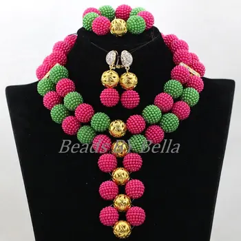 Latest Cheap Balls African Jewelry Sets Fuchsia Green Beads Sets Nigerian Wedding Beads Women Jewelry Set Free Shipping ABK610
Latest Cheap Balls African Jewelry Sets Fuchsia Green Beads Sets Nigerian Wedding Beads Women Jewelry Set Free Shipping ABK610
