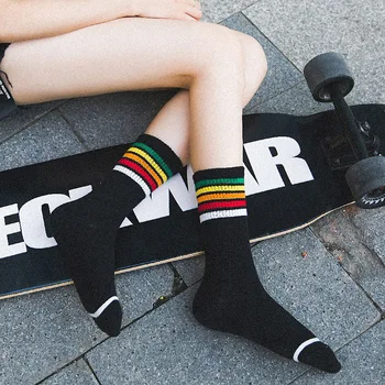 1 Pair Harajuku Socks Girls Women Rainbow Striped Stocks Unisex Cotton Socks White Black Gray 3 Color
1 Pair Harajuku Socks Girls Women Rainbow Striped Stocks Unisex Cotton Socks White Black Gray 3 Color
