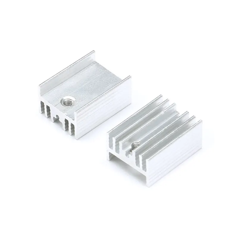 10 pcs 211510mm Heatsink Cooling Fin Radiator Cooler Aluminum Heat Sink for TO3 TO-3 Transistor 21X15X10mm (4)