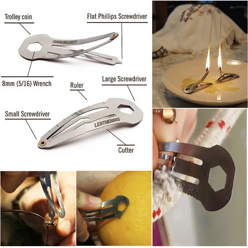 Hair Clip Multifunction Stainless Steel Hairpin Ruler Cutter Screwdriver EDC Gear Keychain 8 In 1 Pocket Utility Survive Tool
Hair Clip Multifunction Stainless Steel Hairpin Ruler Cutter Screwdriver EDC Gear Keychain 8 In 1 Pocket Utility Survive Tool