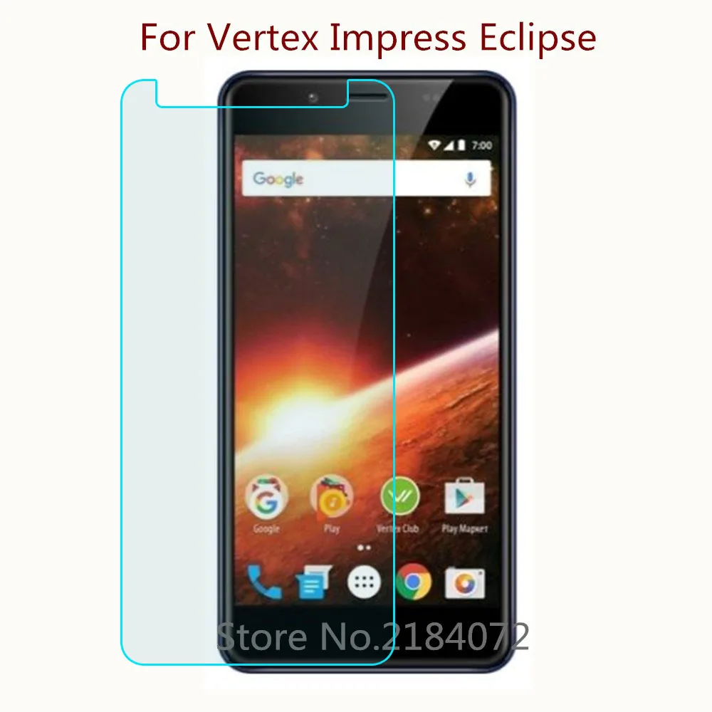 Защитное стекло 9H 2.5D для Vertex Impress Eclipse закаленное смартфона Защитная пленка