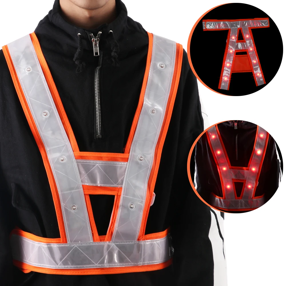 1Set Unisex Multi-use Flash Bicycle Vest Cycling Reflective Vest LED Running Outdoor Safety Jogging Breathable Visibility
1Set Unisex Multi-use Flash Bicycle Vest Cycling Reflective Vest LED Running Outdoor Safety Jogging Breathable Visibility