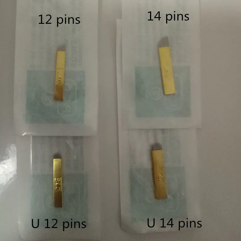 50 pcs 12 pins 14 Pins PCD Permanent Makeup Eyebrow Manual Tattoo Needles Single Package
50 pcs 12 pins 14 Pins PCD Permanent Makeup Eyebrow Manual Tattoo Needles Single Package