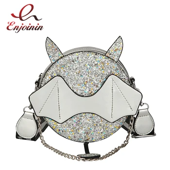 Fashion Sequins Round Devil Design Star Strap Girl's Shoulder Bag Tote Crossbody Mini Messenger Bag Flap Pu Handbag Bolsa Purse
Fashion Sequins Round Devil Design Star Strap Girl's Shoulder Bag Tote Crossbody Mini Messenger Bag Flap Pu Handbag Bolsa Purse