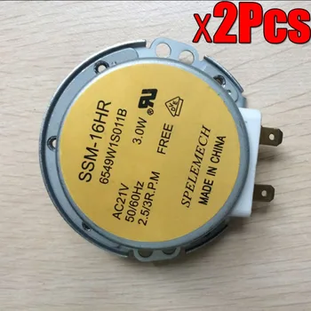 2PCS NEWEST Microwave Oven Synchronous Motor Tray Motors SSM-16HR AC 21V 3W 50/60Hz for lg Microwave Oven Parts
2PCS NEWEST Microwave Oven Synchronous Motor Tray Motors SSM-16HR AC 21V 3W 50/60Hz for lg Microwave Oven Parts