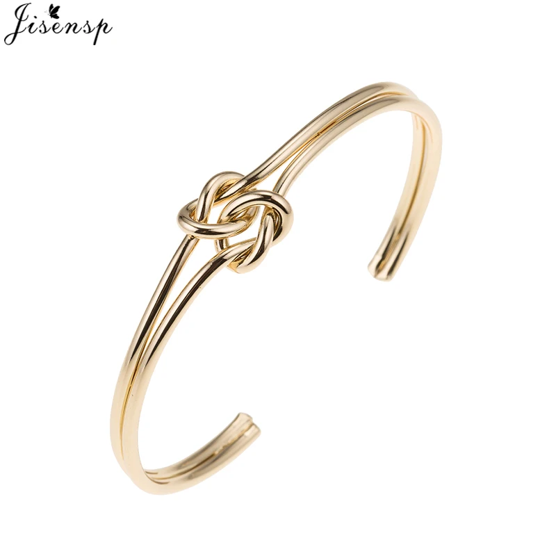Jisensp Original Design Love Knot Open Metal Bangle Bracelet Twist wire Two Heart Bangles Women Man Jewelry pulseira masculina
Jisensp Original Design Love Knot Open Metal Bangle Bracelet Twist wire Two Heart Bangles Women Man Jewelry pulseira masculina