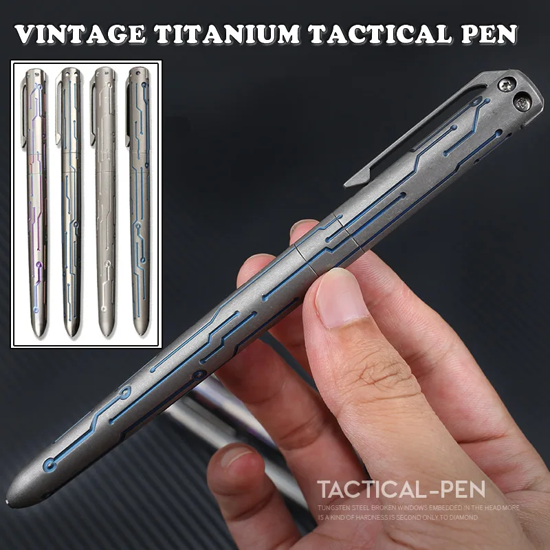 Creative Titanium Tactical Pen Self Defense Emergency Window Breaker Business Writing Pen Outdoor EDC Tool Collection Gift
Creative Titanium Tactical Pen Self Defense Emergency Window Breaker Business Writing Pen Outdoor EDC Tool Collection Gift