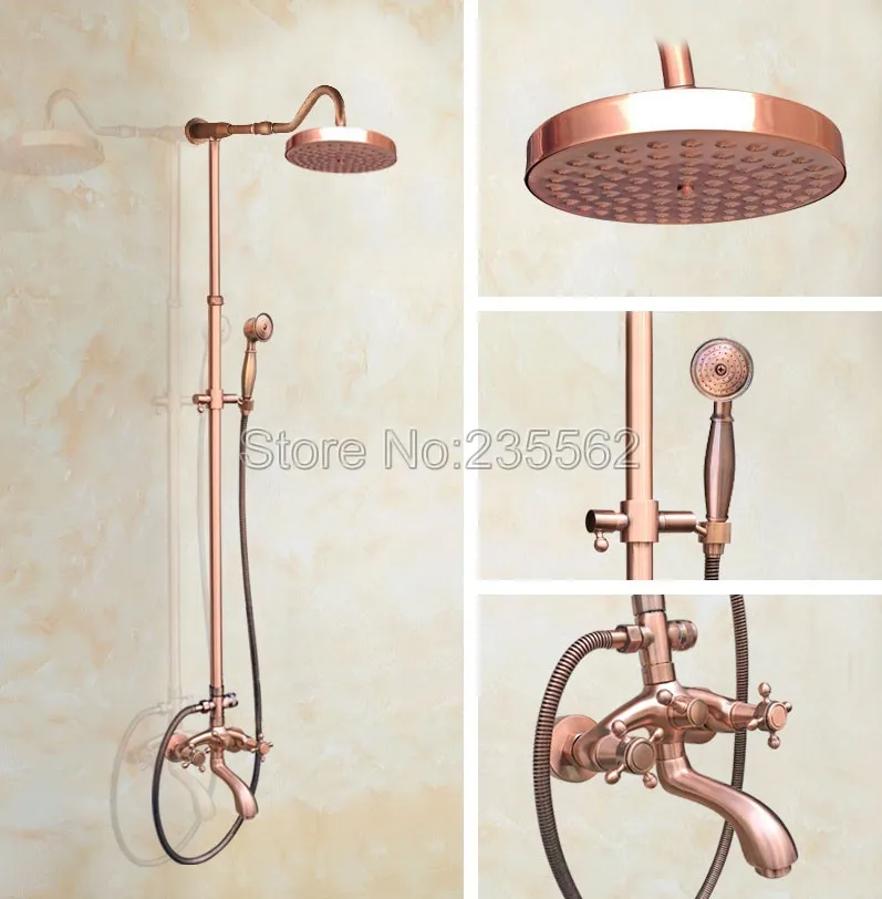 Rainfall Antique Red Copper Bathroom Bathroom Rain Shower Faucet Set Cold and Hot Water Mixer Tap Wall Mounted lrg603
Rainfall Antique Red Copper Bathroom Bathroom Rain Shower Faucet Set Cold and Hot Water Mixer Tap Wall Mounted lrg603