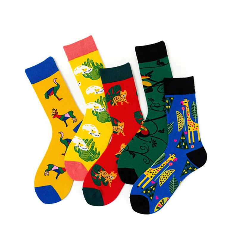 New 2019 Autumn Winter Men's Socks Colorful Combed Cotton Crew Socks Cartoon Animal Giraffe Happy Socks Business Causal Dress
New 2019 Autumn Winter Men's Socks Colorful Combed Cotton Crew Socks Cartoon Animal Giraffe Happy Socks Business Causal Dress