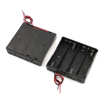 2pcs Plastic Storage Case 4x18650 3.7V Battery Holder w Wire Leads
2pcs Plastic Storage Case 4x18650 3.7V Battery Holder w Wire Leads