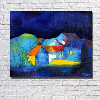 Canvas Picture Modern Cartoon 100%hand Painted House Landscape Oil Painting On Canvas For Living Room Decortion No Framed
Canvas Picture Modern Cartoon 100%hand Painted House Landscape Oil Painting On Canvas For Living Room Decortion No Framed