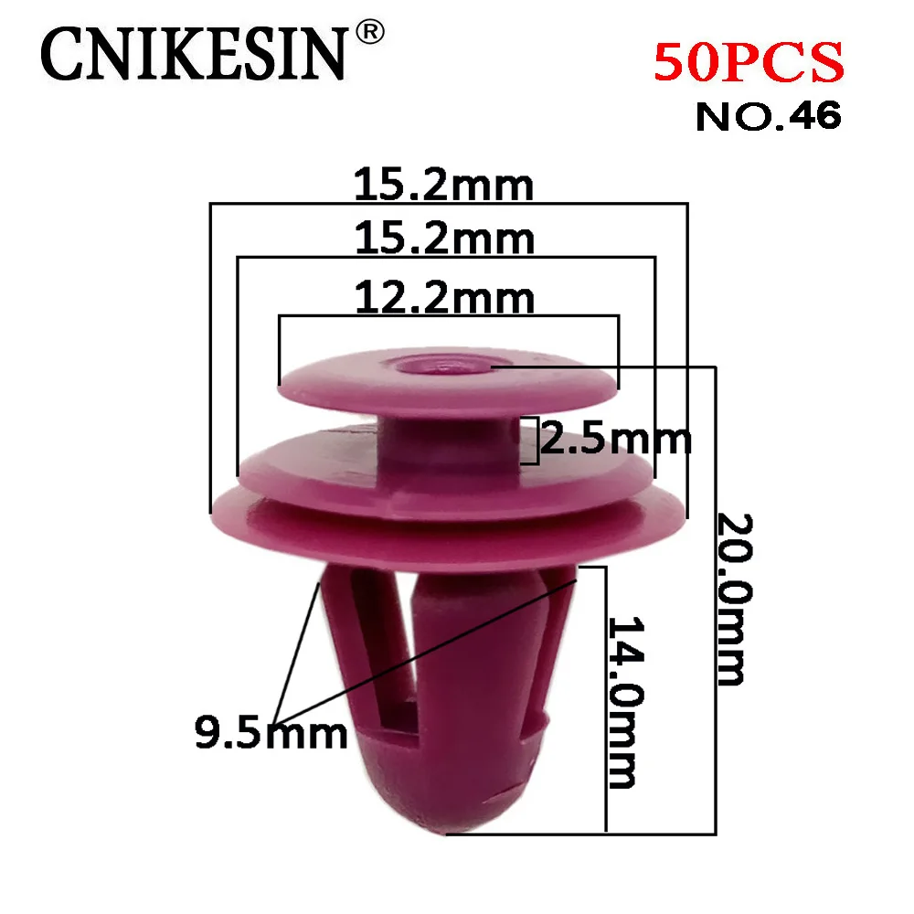 CNIKESIN 50PC 9.2mm Auto Fender Bumper Car Door Panel Trim Plastic Rivets Fastener Clip Cover Universal for Audi BMW Car styling
CNIKESIN 50PC 9.2mm Auto Fender Bumper Car Door Panel Trim Plastic Rivets Fastener Clip Cover Universal for Audi BMW Car styling