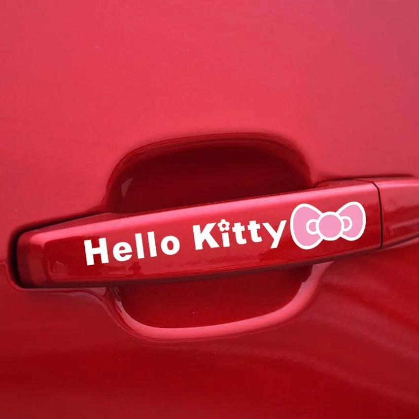 4pcs set cute door handle Cartoon stickers Hello Kitty Car Stickers Car Accessories For 4 doors
4pcs set cute door handle Cartoon stickers Hello Kitty Car Stickers Car Accessories For 4 doors
