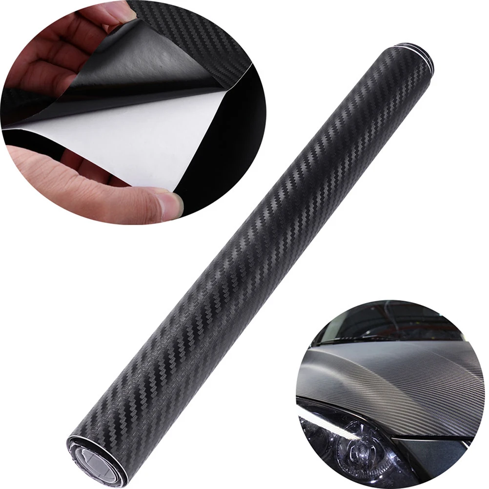 30cm*127cm 3D DIY Carbon Fiber Vinyl Car Wrap Sheet Roll Film Styling Motorcycle Stickers Decal Accessories A20 |