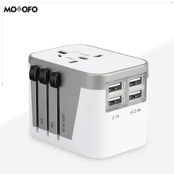 4 USB Ports High Speed 3.4A Charger EU UK US Universal Travel Plug Adapter for Ports - Charge Cell Phones, Smart Watches, iPhone
4 USB Ports High Speed 3.4A Charger EU UK US Universal Travel Plug Adapter for Ports - Charge Cell Phones, Smart Watches, iPhone