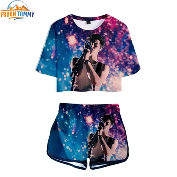 New print singer Shawn Mendes Two Pieces sets thirt and shorts high quality Women Fashion girl Harajuku T-shirts shorts sets
New print singer Shawn Mendes Two Pieces sets thirt and shorts high quality Women Fashion girl Harajuku T-shirts shorts sets