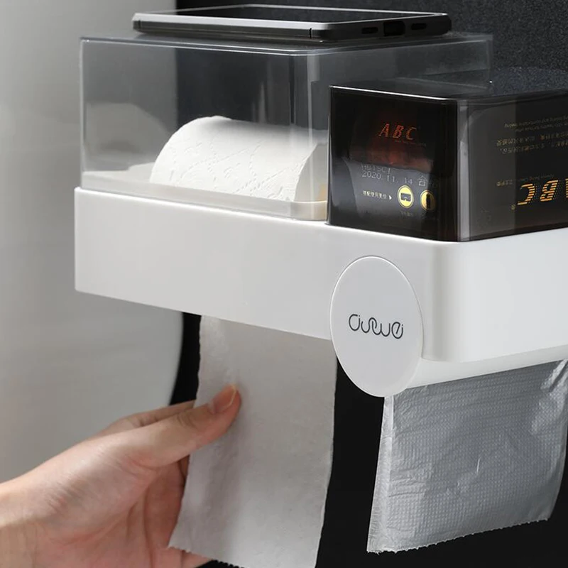 1set Bathroom Paper Phone Holder with Shelf Bathroom Mobile Phones Towel Rack Toilet Paper Holder Tissue Boxes
1set Bathroom Paper Phone Holder with Shelf Bathroom Mobile Phones Towel Rack Toilet Paper Holder Tissue Boxes