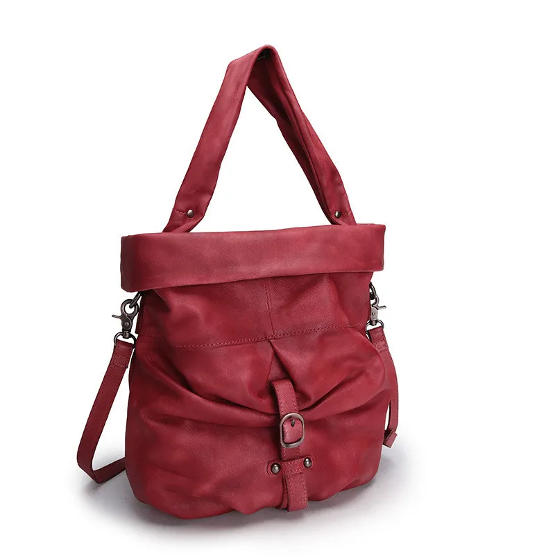 Unique Plicated Designer First Layer Leather Ladies Small Soft Red Handbag Natural Cowskin Girls Vintage Women's Shoulder Bag
Unique Plicated Designer First Layer Leather Ladies Small Soft Red Handbag Natural Cowskin Girls Vintage Women's Shoulder Bag