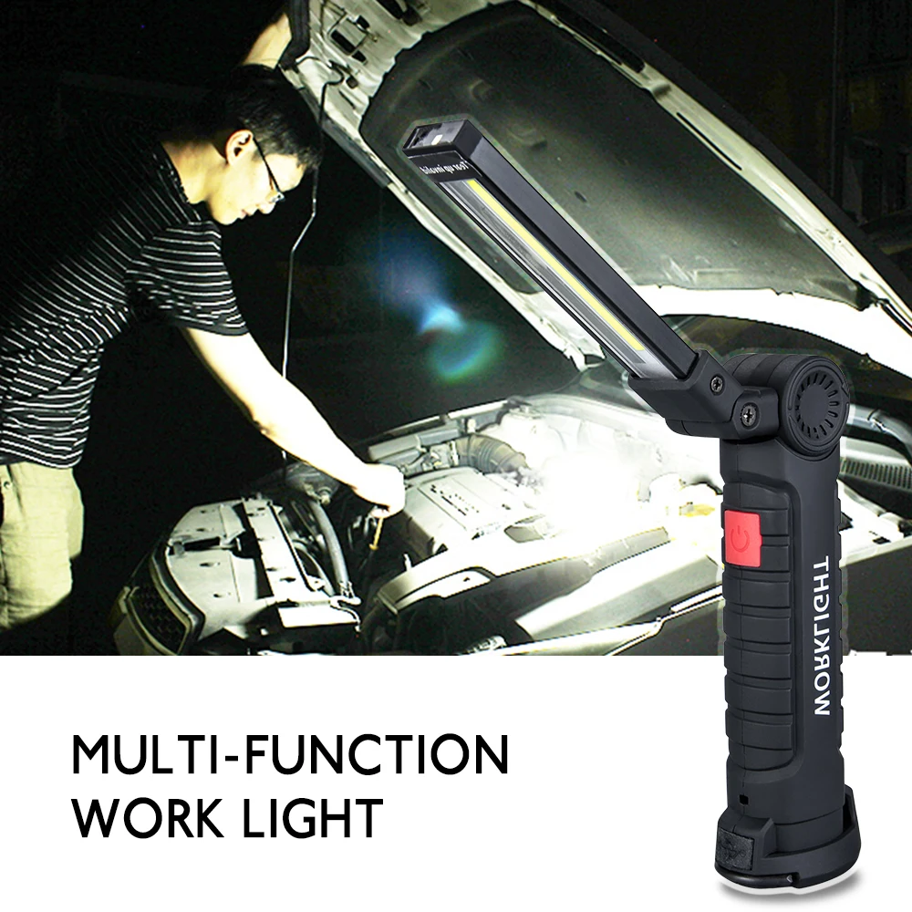 5W 10W COB LED Portable Spotlight Light 800 Lumen 5 Modes Work Light With Magnetic Rechargeable Handheld Movable Lamp
5W 10W COB LED Portable Spotlight Light 800 Lumen 5 Modes Work Light With Magnetic Rechargeable Handheld Movable Lamp