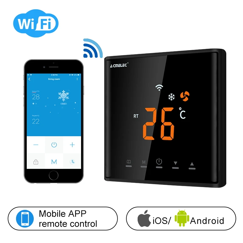 AE-669-K Touch Screen LED Temperature Regulator Central Air Conditioner WIFI Thermostat APP Control Temperature
AE-669-K Touch Screen LED Temperature Regulator Central Air Conditioner WIFI Thermostat APP Control Temperature