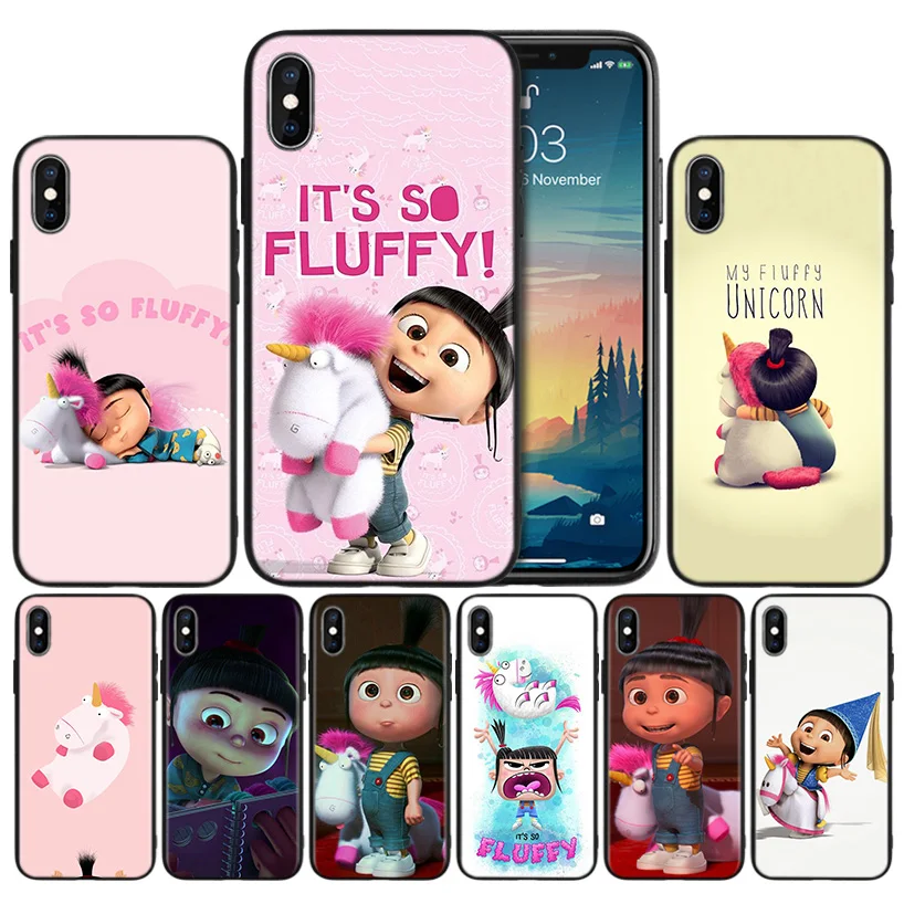 Agnes fluffy unicorn Despicable Me Soft Black Silicone Case Cover for iPhone 7 8 XS Max XR X 6 6S 5 5C 5S SE Plus
Agnes fluffy unicorn Despicable Me Soft Black Silicone Case Cover for iPhone 7 8 XS Max XR X 6 6S 5 5C 5S SE Plus