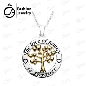Wholesale Family Tree The Love of Family is Forever Two Tone Pendant Necklace Gift Jewelry 20Pcs/Lot #LN1040
Wholesale Family Tree The Love of Family is Forever Two Tone Pendant Necklace Gift Jewelry 20Pcs/Lot #LN1040