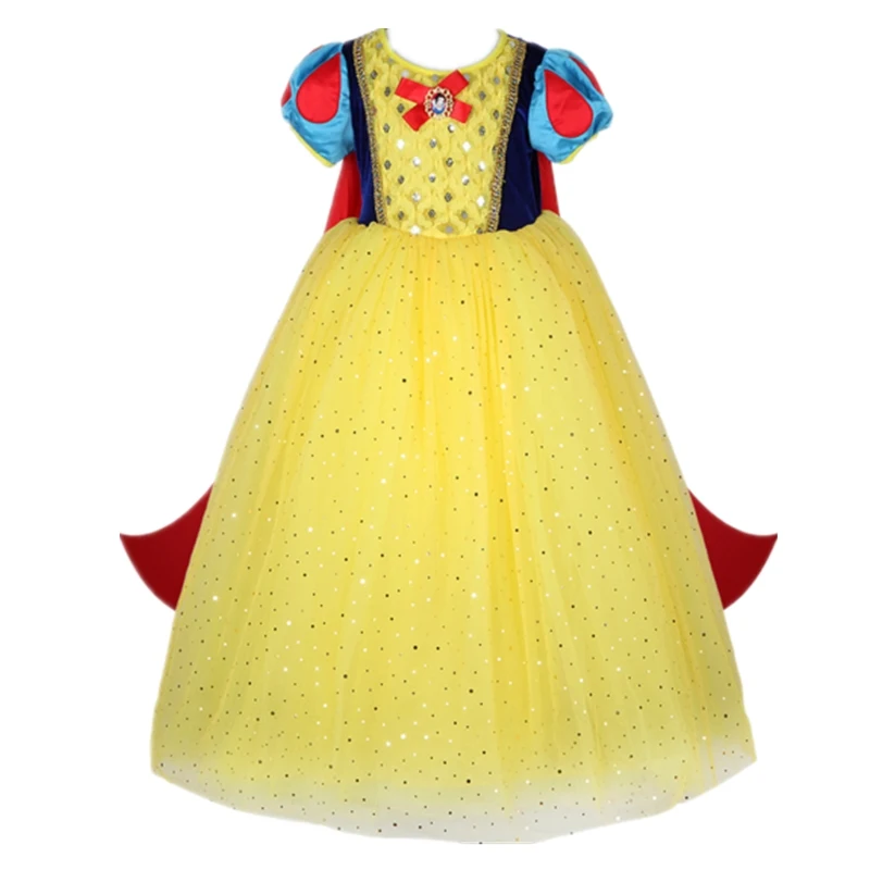 FINDPITAYA Girls Snow White Princess Dress Mesh Ball Gown Short Sleeve Layered Halloween Kids Party Cosplay Costume Girls Dress
FINDPITAYA Girls Snow White Princess Dress Mesh Ball Gown Short Sleeve Layered Halloween Kids Party Cosplay Costume Girls Dress