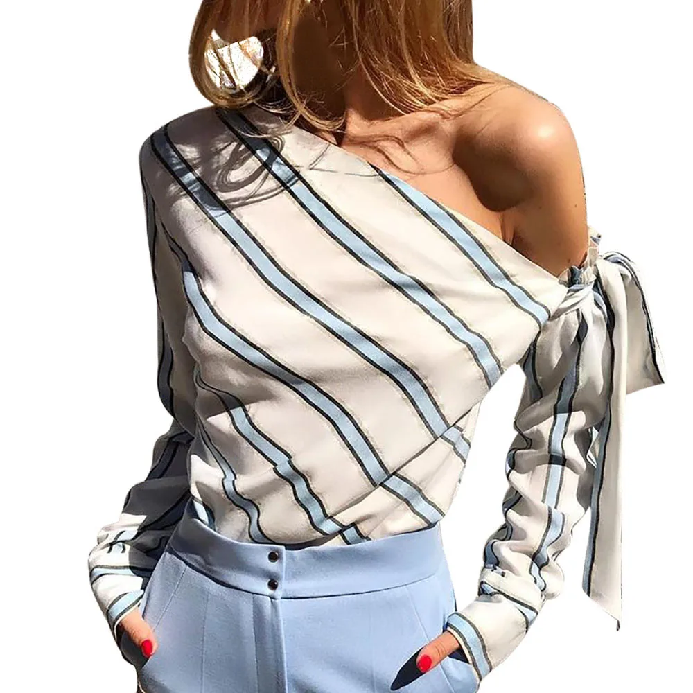 2019 Spring Summer Women Bow Tie Stripe Long Sleeve Loose Casual Blouse Tops Korea Style Women Blouse Shirts Sexy Modis
2019 Spring Summer Women Bow Tie Stripe Long Sleeve Loose Casual Blouse Tops Korea Style Women Blouse Shirts Sexy Modis
