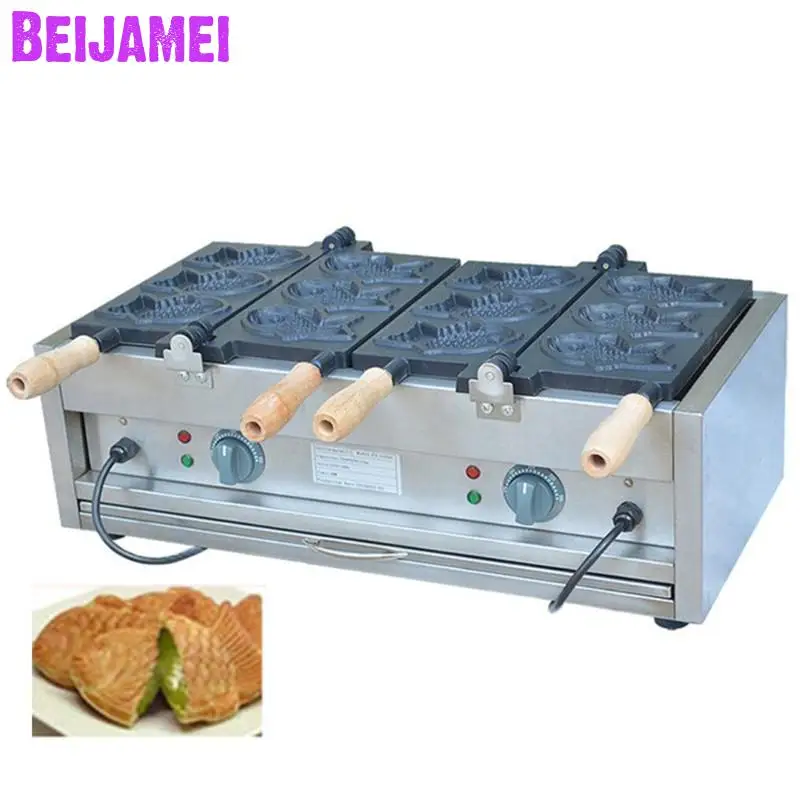 BEIJAMEI 6 Fishes Electric Taiyaki Making Machine / commercial taiyaki waffle maker machine / Fish cake making machine
BEIJAMEI 6 Fishes Electric Taiyaki Making Machine / commercial taiyaki waffle maker machine / Fish cake making machine