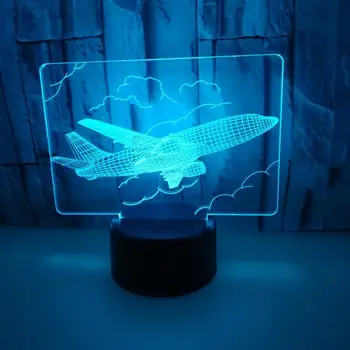 Creative Aircraft Gifts 3d Led Night Light Acrylic Colorful 3d Small Night Light Novelty Decorative Small Table Lamp
Creative Aircraft Gifts 3d Led Night Light Acrylic Colorful 3d Small Night Light Novelty Decorative Small Table Lamp
