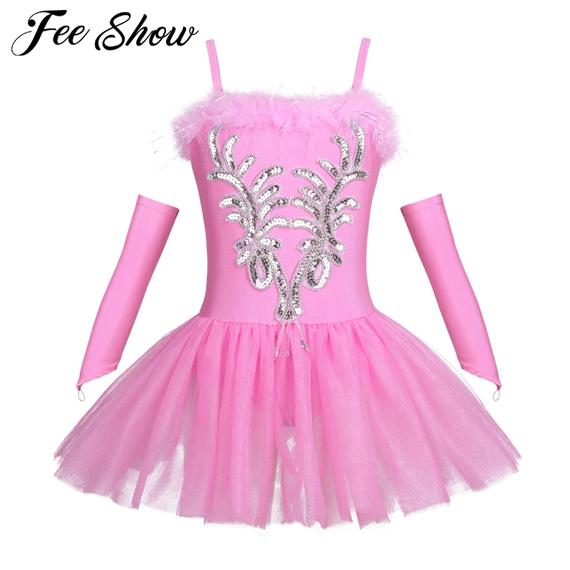 Autumn Winter Kids Girls Dresses Spaghetti Strap Sequined and Beads Flower Ballet Leotard Tutu Dress with Gloves Hair Clip
Autumn Winter Kids Girls Dresses Spaghetti Strap Sequined and Beads Flower Ballet Leotard Tutu Dress with Gloves Hair Clip