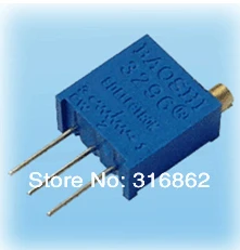 

20PCS/LOT 3296W-253(25K) 3296W adjustable potentiometer resistor 3296W-1K/2K/5K/10K/20K/50K/100K/200K/500K/1M 100OHM 500R