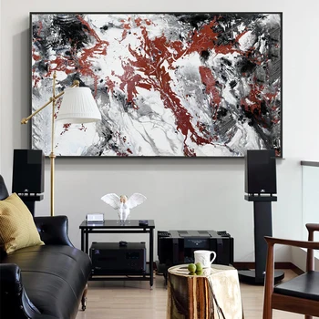 WANGART Large Abstract Wall Art Poster Canvas Print Abstract Red Black Oil Painting Wall Picture For Living Room Home Decor
WANGART Large Abstract Wall Art Poster Canvas Print Abstract Red Black Oil Painting Wall Picture For Living Room Home Decor