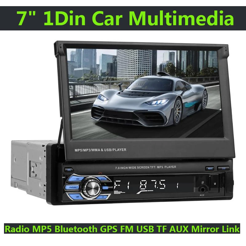 Universal 7" 1Din Car Multimedia Auto Radio MP5 Video Player GPS Bluetooth Stereo FM USB TF AUX Mirror Link 47
Universal 7" 1Din Car Multimedia Auto Radio MP5 Video Player GPS Bluetooth Stereo FM USB TF AUX Mirror Link 47
