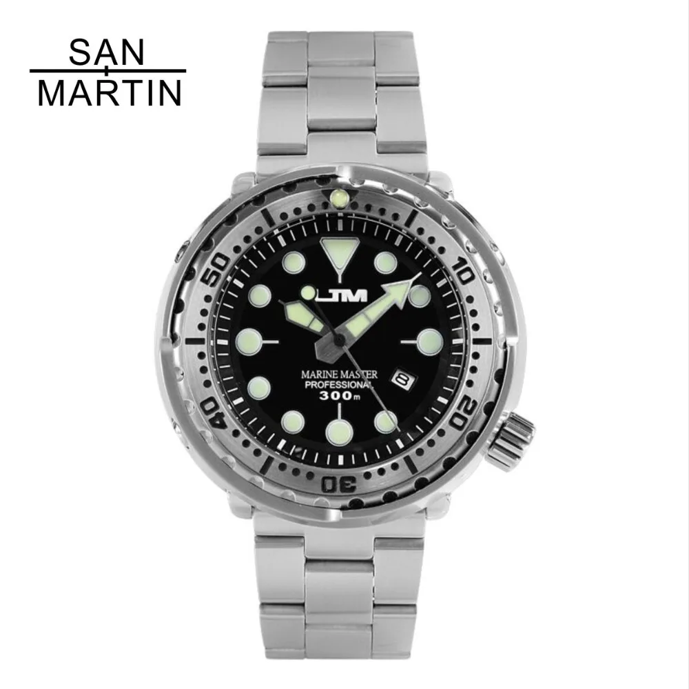 San Martin Tuna SBBN015 Fashion Photodynamic energy Quartz Watch Stainlss Steel Diving Watch 300m Water Resistant Ceramics bezel
San Martin Tuna SBBN015 Fashion Photodynamic energy Quartz Watch Stainlss Steel Diving Watch 300m Water Resistant Ceramics bezel
