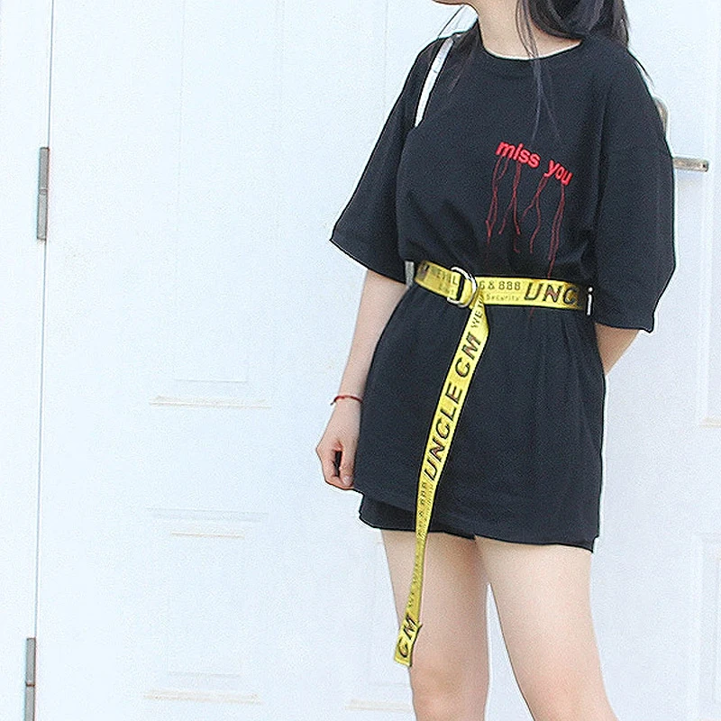 Cinture Donna 2018 Fashion Womens Designer Belts For Dress Korean Style Harajuku Yellow Letter All-match Long Canvas Belt Women
Cinture Donna 2018 Fashion Womens Designer Belts For Dress Korean Style Harajuku Yellow Letter All-match Long Canvas Belt Women