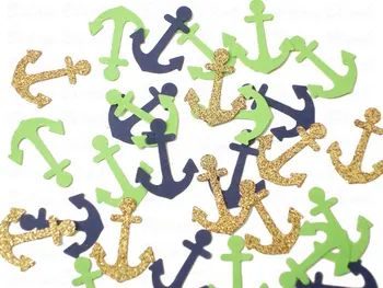 Glitter Gold Navy Green Anchors Nautical Confettis birthday wedding bridal baby shower party Table scatters scrapbooking
Glitter Gold Navy Green Anchors Nautical Confettis birthday wedding bridal baby shower party Table scatters scrapbooking
