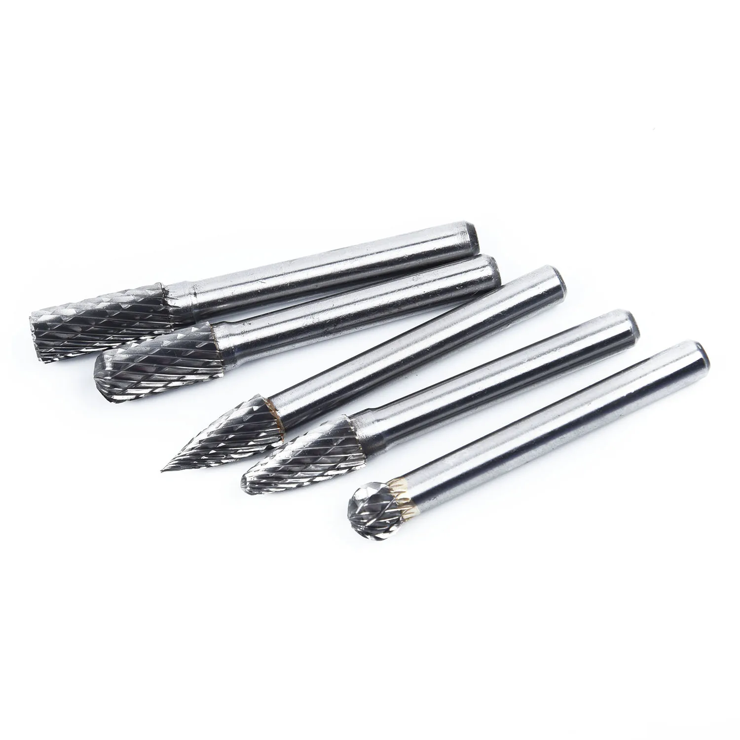 Professional Rotary Cutter Files Kit Tungsten Carbide Burr 1/4" 6mm Engraving CED Silver CNC 5Pcs/Set
Professional Rotary Cutter Files Kit Tungsten Carbide Burr 1/4" 6mm Engraving CED Silver CNC 5Pcs/Set
