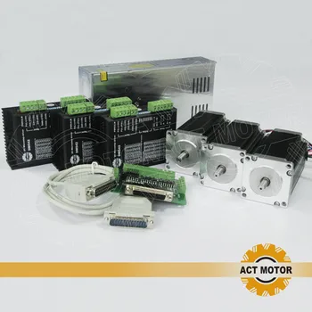 ACT Motor 3Axis Nema23 Stepper Motor Dual Shaft 23HS2430B 425oz-in 3A 4Leads Bipolar+Driver DM542 128Micro US UK DE FR IT Free
ACT Motor 3Axis Nema23 Stepper Motor Dual Shaft 23HS2430B 425oz-in 3A 4Leads Bipolar+Driver DM542 128Micro US UK DE FR IT Free